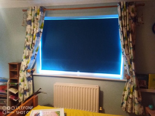 Preview of the first image of Dunelm / Dinosaur Blackout Thermal lined blackout curtains.