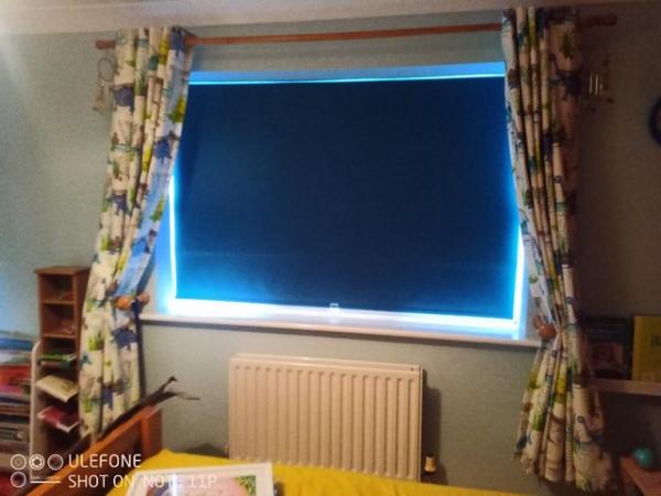 Image 1 of Dunelm / Dinosaur Blackout Thermal lined blackout curtains