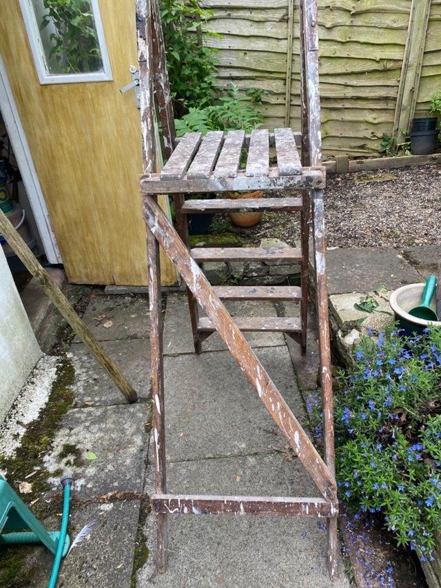 Preview of the first image of Step ladders vintage DIY or interior designer.