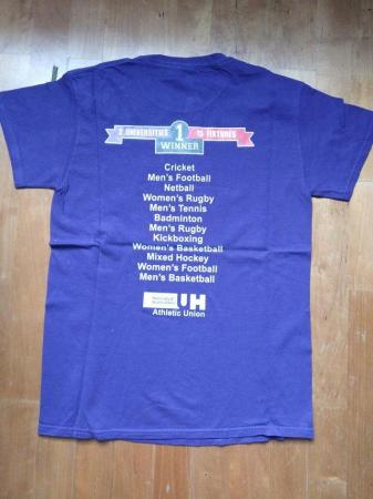 Image 2 of Purple Varsity (Herts v Beds 2014) T-Shirt (size S)