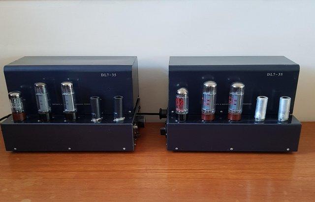 Preview of the first image of 50's beam echo avantic restored pair DL7-35 amps.