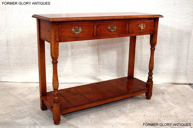 Image 67 of SOLID OAK HALL LAMP PHONE TABLE SIDEBOARD DRESSER BASE STAND