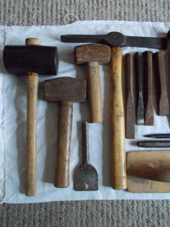 Image 3 of Builder Stonemason tools, bolsters, Mash hammer