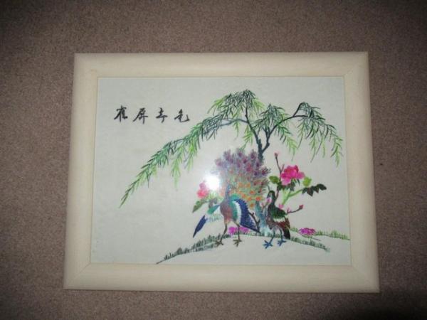 Image 2 of oriental silk pictures  ideal decoration for resturants.