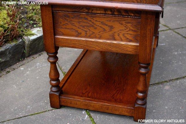 Image 27 of OLD CHARM LIGHT OAK TWO DRAWER COFFEE TABLE TV UNIT STAND