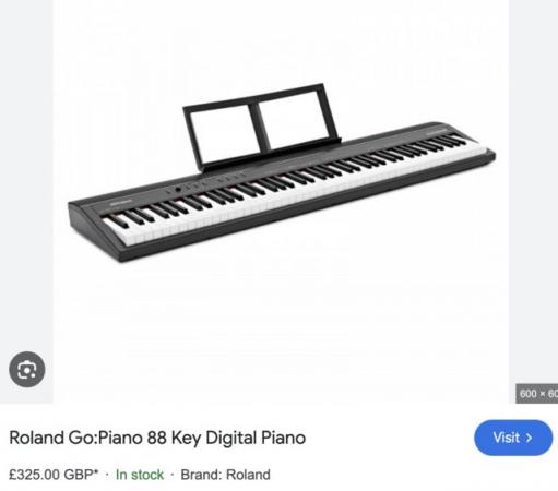 Image 2 of Roland GO, piano 88 key digital piano