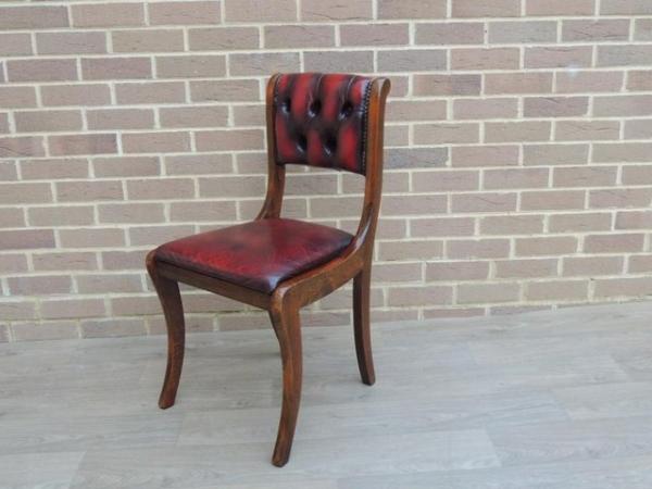 Image 12 of Ox blood Compact Chesterfield Desk Chair (UK Delivery)
