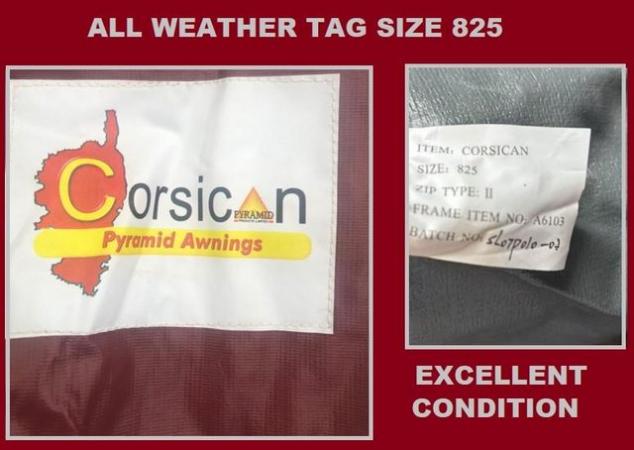 Image 1 of Caravan Awning Pyramid Tag Size 825 Size 7 to Size 8