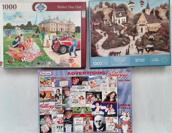 Image 3 of 1000 piece jigsaw puzzles all complete