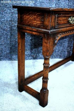 Image 75 of TITCHMARSH & GOODWIN OAK LAMP PHONE HALL CONSOLE TABLE STAND