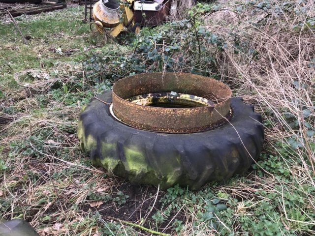Preview of the first image of 2 tractor tyres, ideal garden planters.
