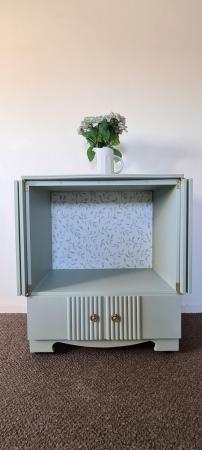Image 3 of Refurbished Light Sage Cabinet/Cupboard