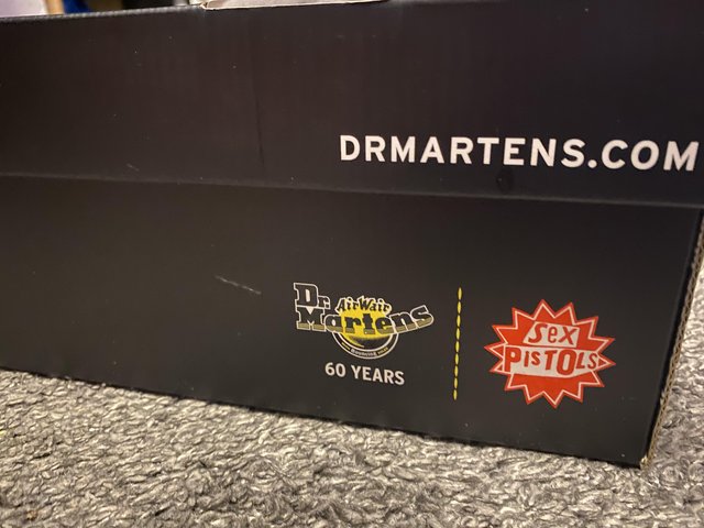 Preview of the first image of Sold Out Sex Pistols Dr Martens Size 4.