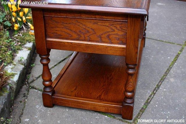 Image 56 of OLD CHARM LIGHT OAK TWO DRAWER COFFEE TABLE TV UNIT STAND