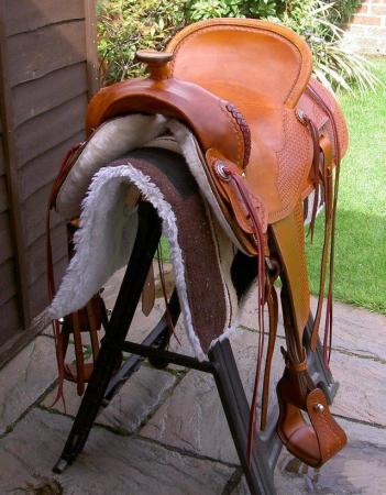Image 3 of Western Trail Saddle with either Western cynch or English