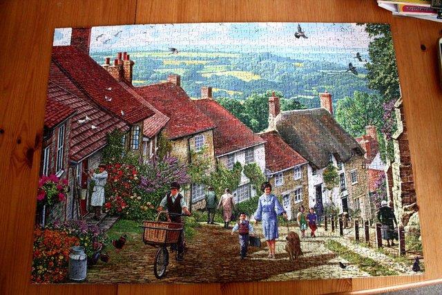 Image 2 of Gibsons jigsaw puzzle - Gold Hill 1000pc Can be posted.