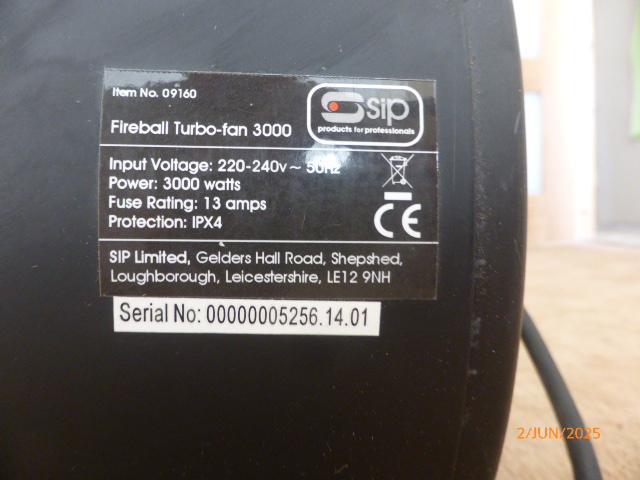 SIP Fireball Turbofan 3000 Heater Boxed — photo 3 of 3