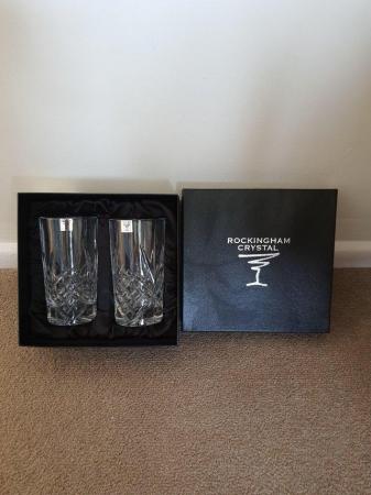 Image 1 of 2 Rockingham Crystal Winchester Hi Ball glasses