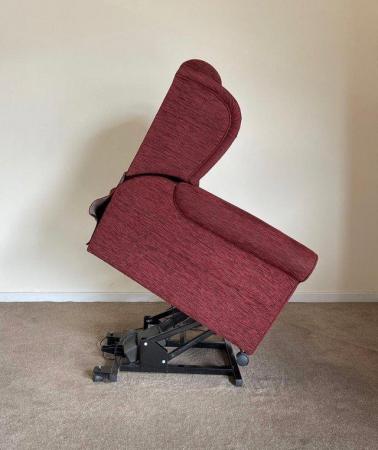 Image 16 of LUXURY ELECTRIC RISER RECLINER RED WINE CHAIR ~ CAN DELIVER