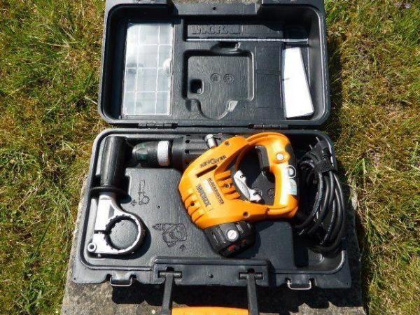 Image 2 of WORX rotor handle heavy duty drill and case.