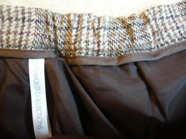 Image 2 of Skirt - quality Cotswold Collection checked pleated skirt