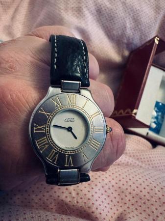 Image 3 of Cartier watch on excellent condition with trade mark stone