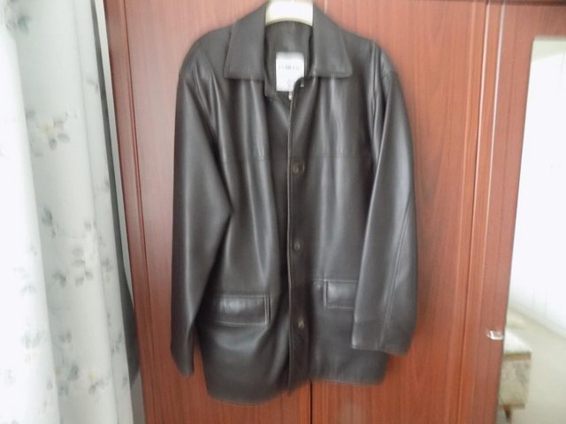 Preview of the first image of Gentleman's made to measure  leather jacket.
