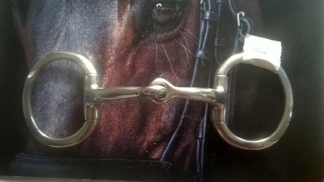 Preview of the first image of Horse Bit - 51/2" Eggbut Snaffle.