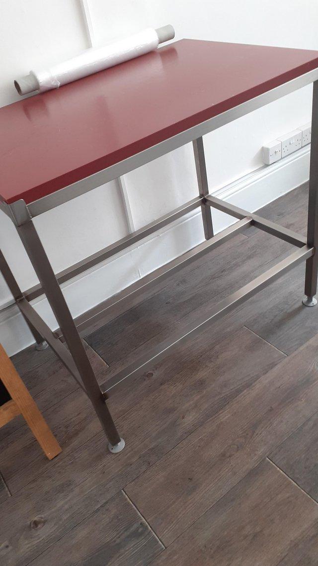 Preview of the first image of Butcher block with stand.