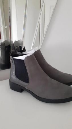Image 3 of New Look ankle boots - Grey Suedette - size 6/EU 39
