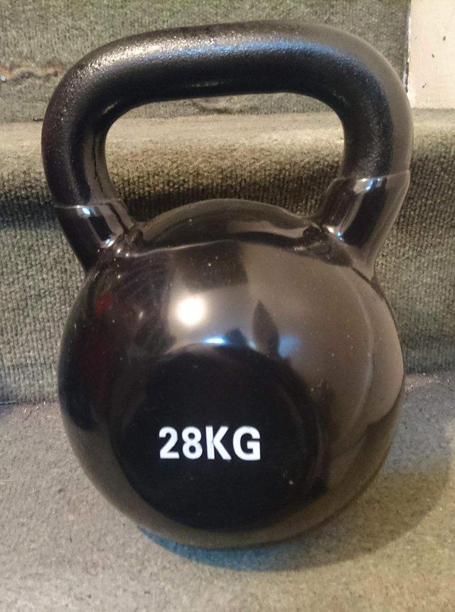 Preview of the first image of Kettlebell 28kg Cast Iron. Vinyl Coated.