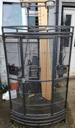Image 1 of Large corner parrot cage