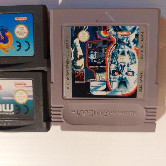 Preview of the first image of THREE GAMEBOY CARTRIDGES FOR SALE.