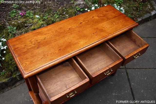 Image 27 of SOLID OAK HALL LAMP PHONE TABLE SIDEBOARD DRESSER BASE STAND