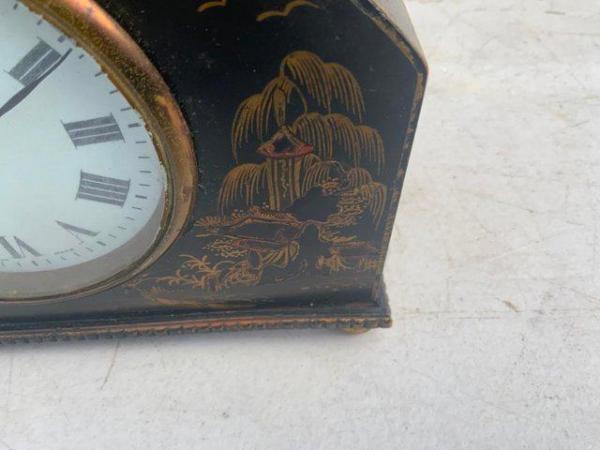 Image 5 of Chinoiserie mantel clock by Mappin & Webb of London