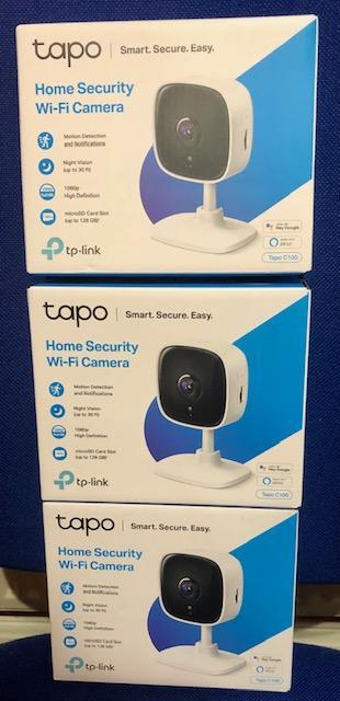 Preview of the first image of tapo Home Security Wi-Fi Camera (3 available) Boxed.