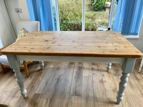 Image 2 of Solid pine dining table