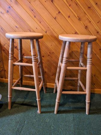Image 2 of Pine bar stools for sale