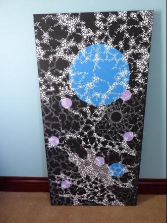 Image 3 of Original Acrylic on canvas - Dot Art inspired by Aboriginal