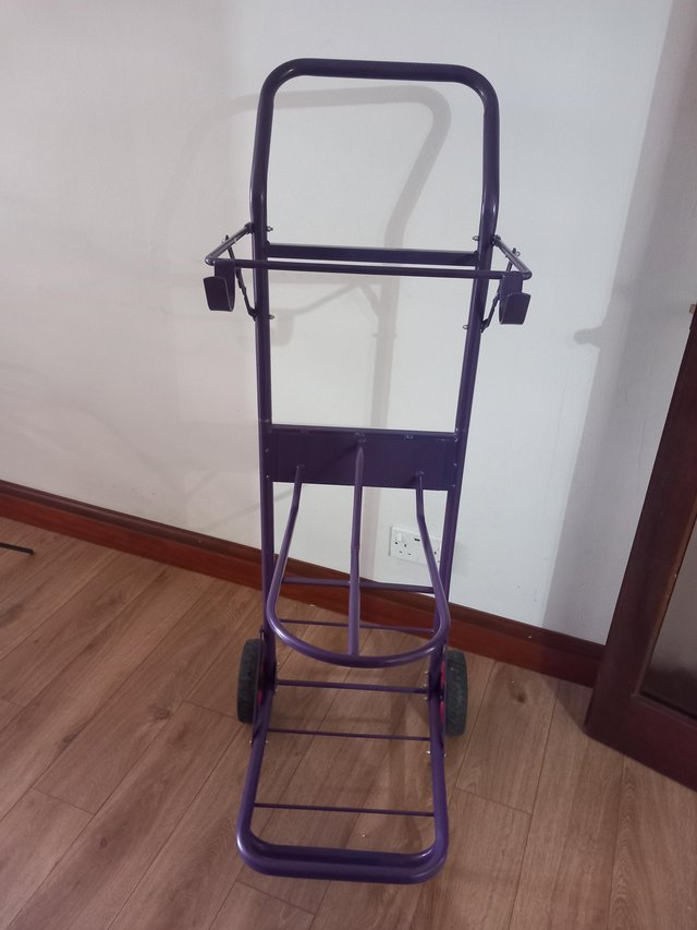 Preview of the first image of Horse Tack and Saddle Trolley with Trolley Cover.