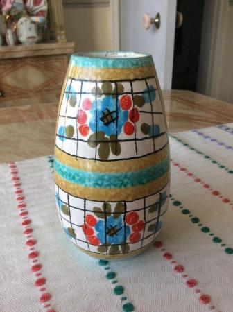 Image 2 of Vintage Italian Fratelli  ceramic vase from 1950s.