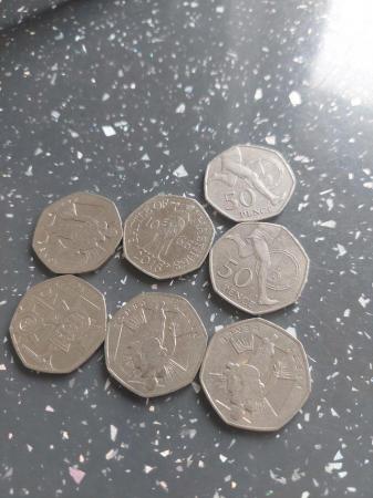Image 1 of 7 Rare  50p coins very good condition