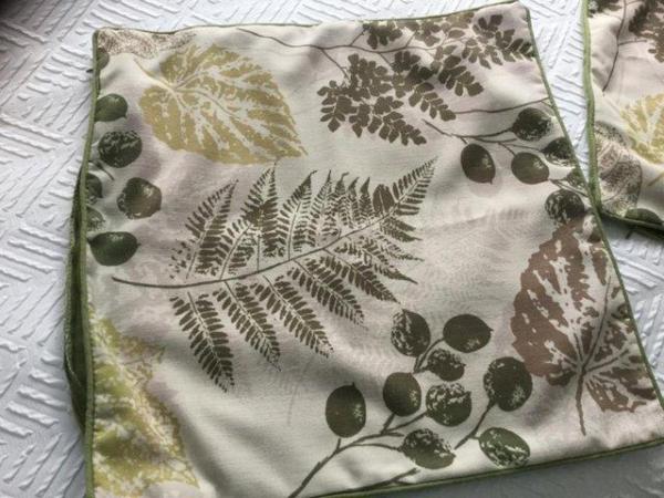 Image 8 of leaf / fern print cushions. ( pair)