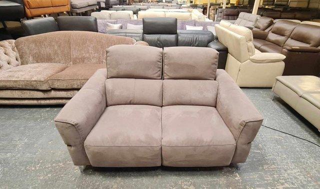 Image 7 of Dakota toronto charcoal fabric recliner 2 seater sofa