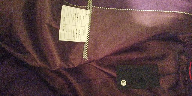 Image 2 of Mens purple suit in medium.triusers are a 32 waist and 30 in