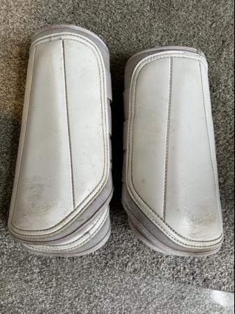 Image 2 of Rhinegold Brushing Boots White x 4 Full