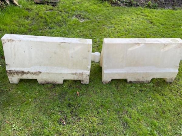 Image 2 of Water fillable traffic barriers, large heavy duty 5 plus 6