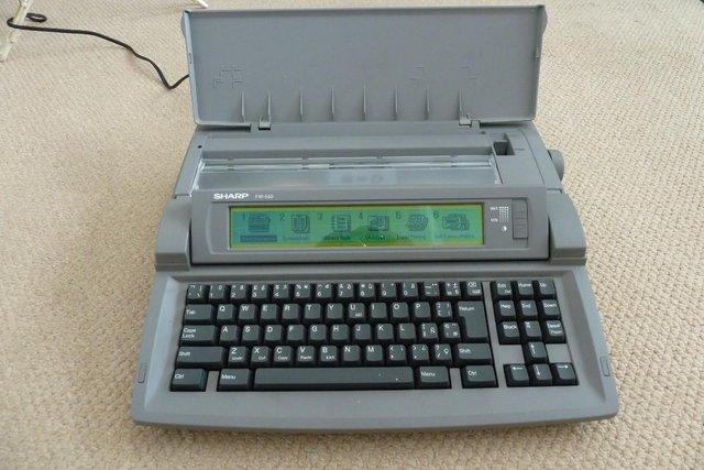 Preview of the first image of Sharp FW550 Word Processor/Typewriter.