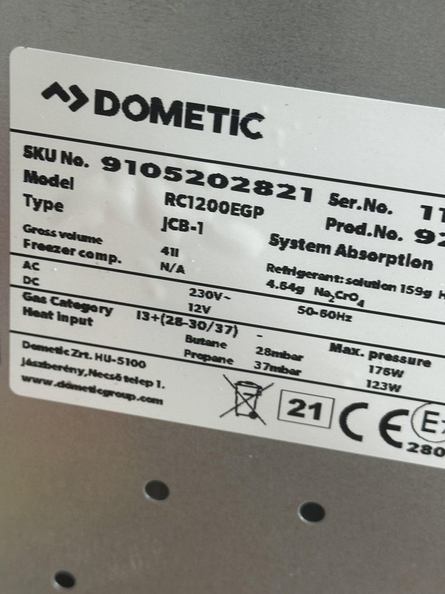 Preview of the first image of Dometic 3 way camping fridge.
