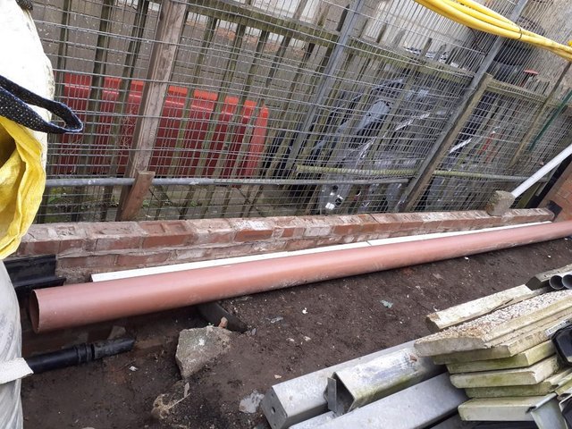 Preview of the first image of POLYPIPE 160mm/6” Dia. UNDERGROUND DRAIN PIPE 4.8m LONG..
